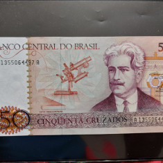 Bancnota 50 cruzados Brazilia