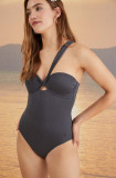 Women&#039;secret costum de baie dintr-o bucată LATE NIGHT culoarea albastru marin, cupa usor rigidizata, 5526321