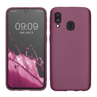 Husa Kwmobile pentru Samsung Galaxy A40, Mov, Silicon, KWM000009ZW015C foto