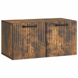 vidaXL Oglindă TV montată pe perete Stejar fumuriu 59,5 x 31 x 30 cm 899050