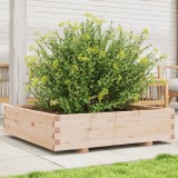 Cumpara ieftin Jardinieră de grădină, 100x100x26,5 cm, lemn masiv de pin