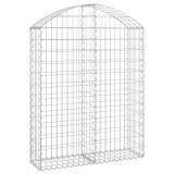 Cumpara ieftin Cos gabion arcuit, 100x30x120/140 cm, fier galvanizat