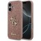 Husa pentru Apple iPhone 17, Guess, Fixed Glitter Big 4G, Roz