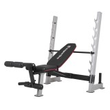 Banca Multifunctionala Fitness inSPORTline Hero B130, Ajustabila, Suport Haltere, Extensie Picioare, Limita 272 kg
