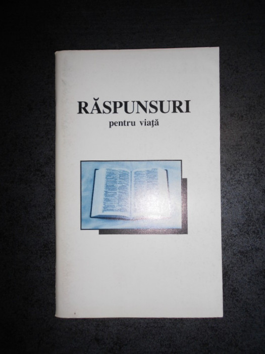 RASPUNSURI PENTRU VIATA (THE BIBLE LEAGUE)