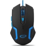 Mouse pentru jocuri 6D, Nan, senzor optic, cablu textil, albastra, 118x70x41mm
