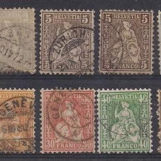 Switzerland 1862 Helvetia, used M.090