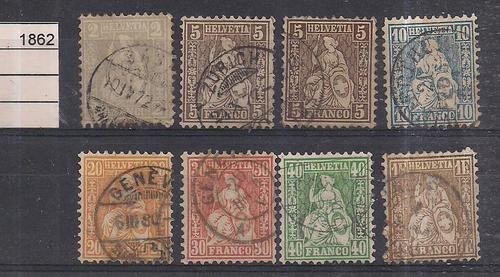 Switzerland 1862 Helvetia, used M.090