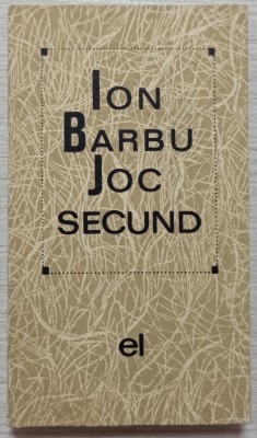 Joc secund - Eugen Barbu// 1966 foto