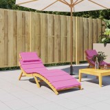 vidaXL Pernă pentru șezlonguri, roz, material Oxford 361360