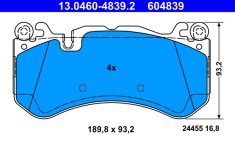 ATE 13.0460-4839.2 set placute frana,frana disc foto