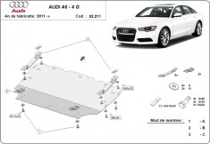 Scut motor metalic Audi A6 C7 2011-2018 foto