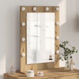 vidaXL Oglindă de Toaletă Stejar Artizanal Lemn 70 x 50 x 18 cm