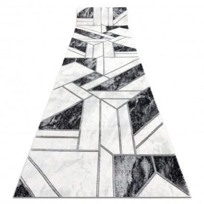Exclusiv EMERALD Traversa 81953 glamour, stilat, geometric negru / argint , 120 cm foto
