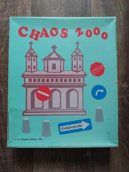 (T) Joc de societate Chaos 2000 &ndash; Wolfgang H&auml;berle (1990, ediție germană), board game tip Monopoly