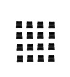 Cumpara ieftin Set 16 protectii pentru picioarele scaunelor, Vabneer, 19, 23 mm, silicon, pasla, negru