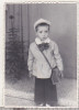 Bnk foto - Copil in uniforma de gradinita, Alb-Negru, Romania de la 1950, Portrete