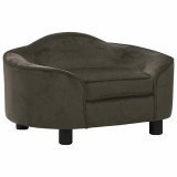 Cumpara ieftin Canapea pentru caini, gri inchis, 67x47x36 cm, plus