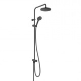 Set de dus fix si mobil 200 1jet Reno, negru mat (matt black), Hansgrohe Vernis Blend