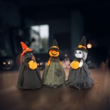 Decoratiune de Halloween - fantoma, pisica, cap de dovleac - 21 cm