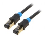 Patch Cord S/FTP Cat6 30m Negru Aurit, Vention