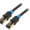 Patch Cord S/FTP Cat6 30m Negru Aurit