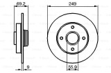 Disc frana Bosch 0986479255 Citroen Peugeot Opel Vauxhall DS3 C3 C4 207 208 307 Crossland