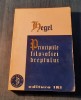 Principiile Filosofiei Dreptului - Hegel, IRI 1996, 334 pagini