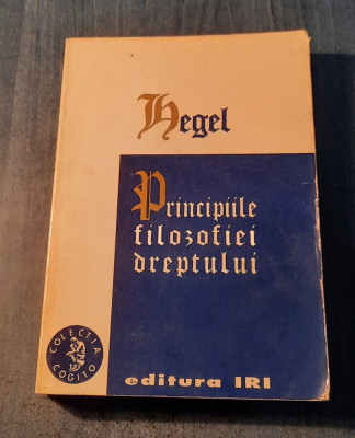 Principiile filosofiei dreptului Hegel foto