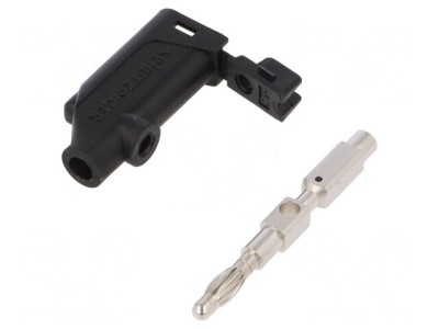Mufă Banană 4mm Neagră 32A 70VDC foto
