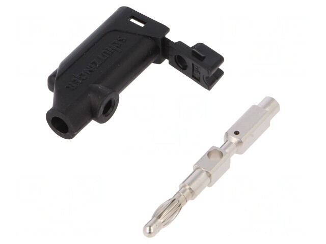 Mufă Banană 4mm Neagră 32A 70VDC