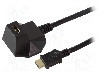 Cablu {{Tip cablu de conectare}}, HDMI mufa, HDMI soclu, {{Lungime cablu}}, negru, LOGILINK - CH0041 foto