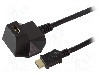 Cablu {{Tip cablu de conectare}}, HDMI mufa, HDMI soclu, {{Lungime cablu}}, negru, LOGILINK - CH0041