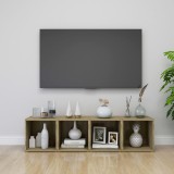 vidaXL Comode TV, 4 buc., stejar sonoma, 37x35x37 cm, PAL