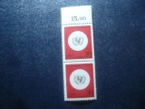 2 Serii 1 val. RFG 1963 Crucea Rosie si 1966 UNICEF (1x2val margine coala)