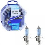 NEOLUX Osram H4 Lampi cu Halogen Blue Light 60/55W 12V Aspect Xenon 2 Bucati Performance AutoTuning