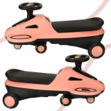 Masinuta fara pedale cu efecte sonore si luminoase LED 74 cm Pink, Ikonka