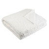 Patura Catifelata Ecru cu Franjuri 220x150cm, Oem