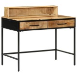 vidaXL Masă de consolă cu sertar cu depozitare Maro 100 x 55 x 89.5 cm 374103