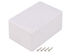Carcasă universală ABS albă IP40 70mm x 105mm x 50mm