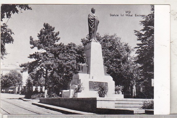 bnk cp Iasi - Statuia lui Mihai Eminescu - circulata