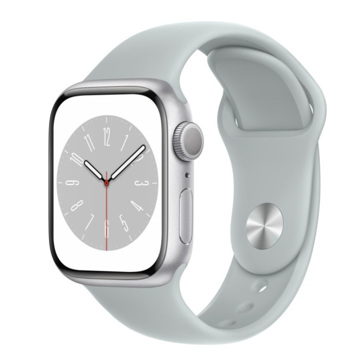 Curea silicon marca THD pentru Apple Watch 41 mm seria 8, marimea S/M, culoarea gri metalic