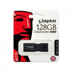 Memorie externa USB 3.0 Kingston DT100G3/128GB DataTraveler, 128GB, Negru foto