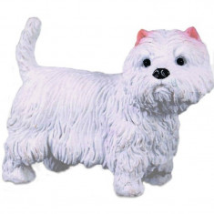 Figurina West Highland White Terrier Collecta, 3.5 x 3 cm, 3 ani +