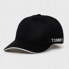 Tommy Jeans sapca culoarea negru, cu imprimeu