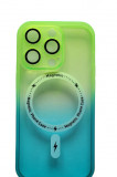 Huse silicon cu incarcare wireless pentru Iphone 14 Pro Max Verde, Carcasa