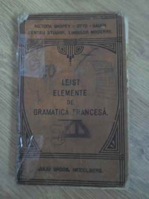 ELEMENTE DE GRAMATICA FRANCESA-LUDOVIC LEIST-229235 foto