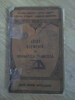 ELEMENTE DE GRAMATICA FRANCESA-LUDOVIC LEIST foto