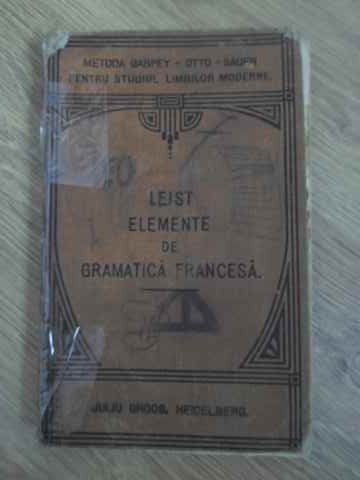 ELEMENTE DE GRAMATICA FRANCESA-LUDOVIC LEIST-229235