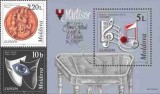 MOLDOVA 1998, EUROPA CEPT, Instrumente muzicale, serie neuzata, MNH